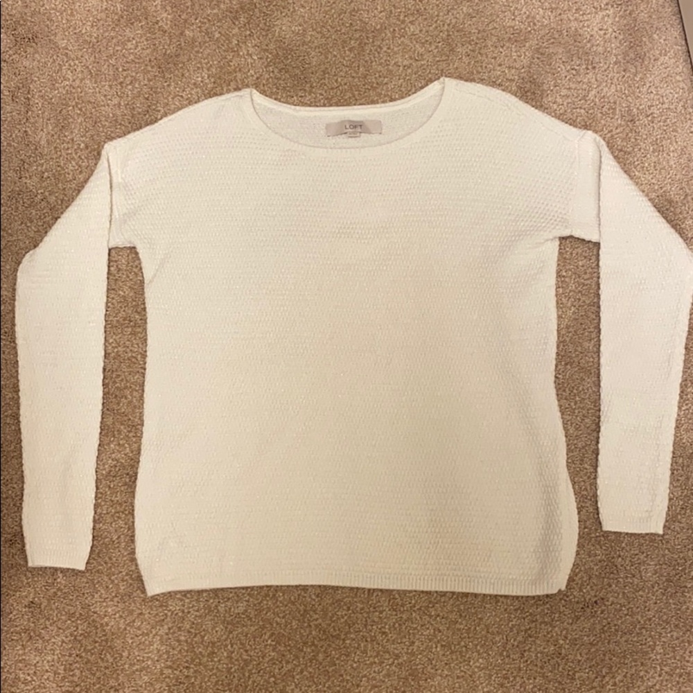 Loft cream sweater